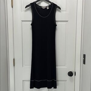 Vintage J. Jill Black Stretchy Sleeveless Sheath Mini Dress - Size Small